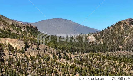 Scenic and Breathtaking Mountain Landscape Featuring Lush and Vibrant Green Hillsides Scenic and Breathtaking Mountain Landscape Featuring Lush and Vibrant Green Hillsides 129968599