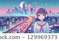 耳機女孩 129969373
