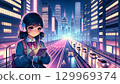 耳機女孩 129969374