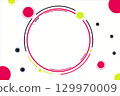 A pop and fun frame background with colorful confetti flying in red, yellow, and light blue circles and squares for celebrations 129970009