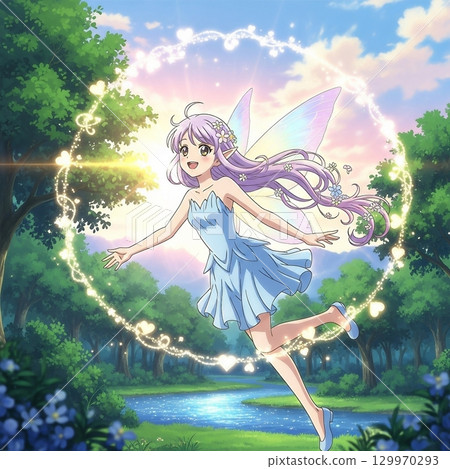 美麗的仙女女孩 129970293
