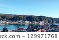 View of Ushitsu Port in Noto Town from a high vantage point 129971768