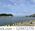 A wide view of the port of Ogi, Noto Town 129971770