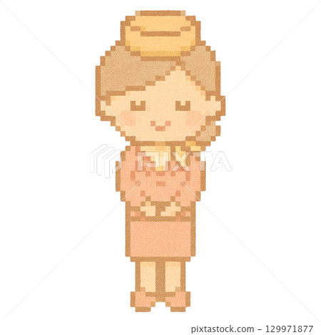 [Work] Cabin attendant illustration 129971877