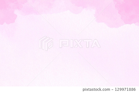 簡單的粉紅色水彩背景紋理 129971886