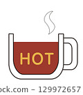Transparent Hot Tea 129972657