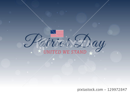 Patriot Day united we stand remembrance card 129972847