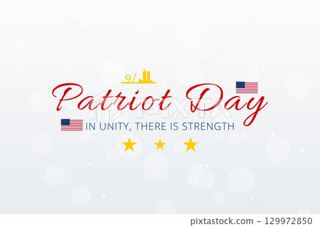 Patriot Day unity strength tribute illustration 129972850