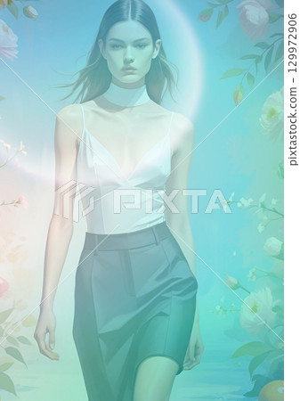 Model-like woman 129972906