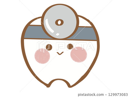 Dentist tooth illustration 129973083