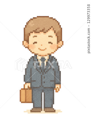 [作品]商人（男性上班族）的插圖/第2類 129973358