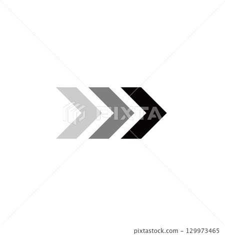 簡單箭頭漸層圖向量 簡單箭頭漸層圖向量 129973465