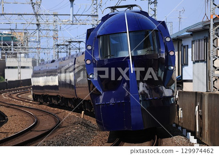 [Nankai] 50000 Series Limited Express "Rapi:t" (Nankai Main Line: Kaizuka - Nishikihama) 129974462