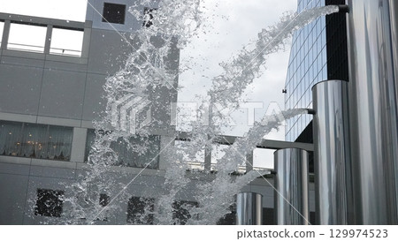 Scenery with fountain 129974523