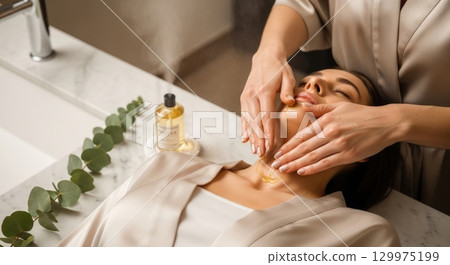 Luxury Spa Skincare Ritual Luxury Spa Skincare Ritual 129975199