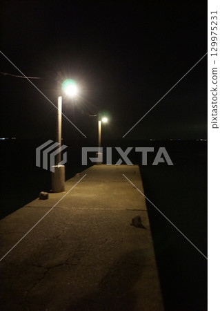 房總半島夜景：岡本碼頭 129975231
