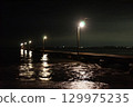Night view of the Boso Peninsula: Okamoto Pier 129975235