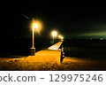 Night view of the Boso Peninsula: Okamoto Pier 129975246