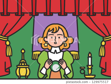 fortune teller woman 129975517