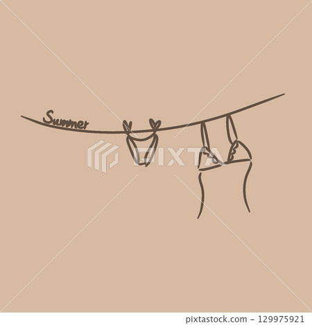 Dried swimsuit Dried swimsuit 129975921