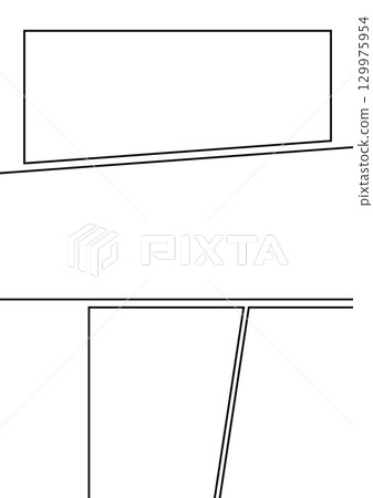 Simple manga panel layout 129975954