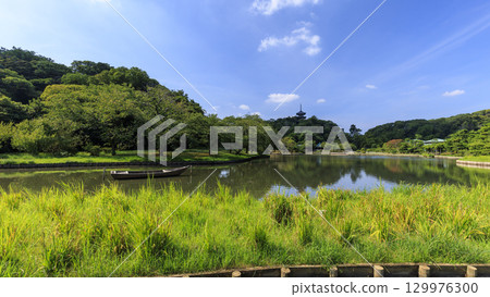 有池塘的三溪園 有池塘的三溪園 129976300