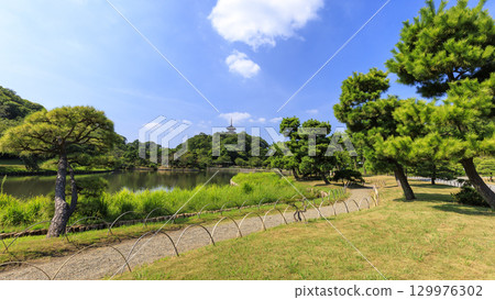 有池塘的三溪園 129976302