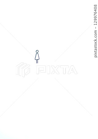 女廁所標誌 女廁所標誌 129976408