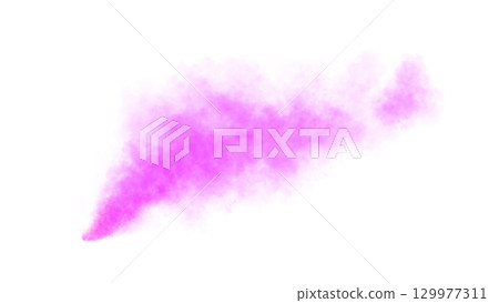 Vivid pink smoke cloud isolated on transparent background ideal for design overlay special effects or abstract concepts Vivid pink smoke cloud isolated on transparent background ideal for design overlay special effects or abstract concepts 129977311