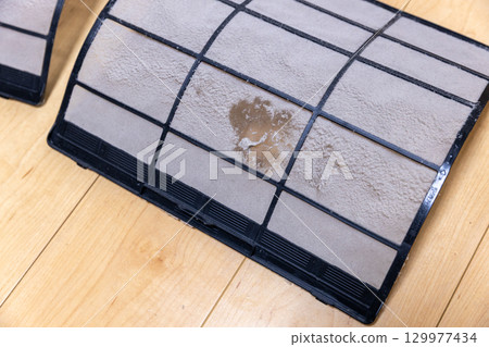 Dirty air conditioner filter 129977434