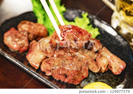 美味新鮮烤肝 129977579