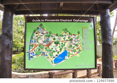 Pinnawala Elephant Orphanage Guide Map 129977890