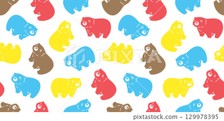 polar bear seamless pattern walk cartoon vector colorful doodle teddy tile background gift wrapping paper scarf isolated repeat wallpaper illustration design polar bear seamless pattern walk cartoon vector colorful doodle teddy tile background gift wrapping paper scarf isolated repeat wallpaper illustration design 129978395