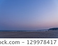 Sunset at Iwawada Beach. 129978417