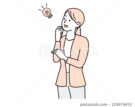 有想法的女商人，上身 129978455