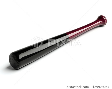 Baseball Bat with Black Handle and Two-Tone Design 129979037