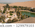 Ica Region, Peru - dec 2, 2024 Oasis- Huacachina, a village in southwestern Peru.  129979103