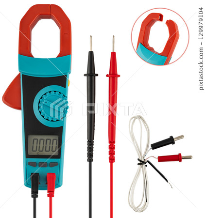 Compact multimeter with a user-friendly interface and probes. 129979104