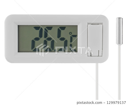 Universal thermometer for indoor and outdoor use with remote probe. 129979137