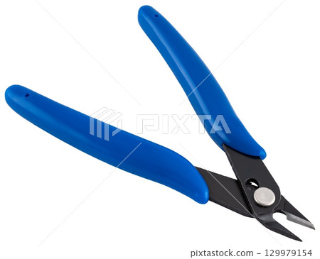 Professional wire cutters with a reinforced mechanism for cutting cables. Professional wire cutters with a reinforced mechanism for cutting cables. 129979154