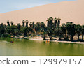 Ica Region, Peru - dec 2, 2024 Oasis- Huacachina, a village in southwestern Peru.  129979157