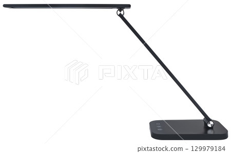 Stylish LED lamp with multicolor RGB backlighting for the home. 129979184