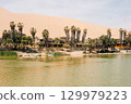 Ica Region, Peru - dec 2, 2024 Oasis- Huacachina, a village in southwestern Peru.  129979223
