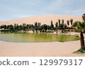 Ica Region, Peru - dec 2, 2024 Oasis- Huacachina, a village in southwestern Peru.  129979317