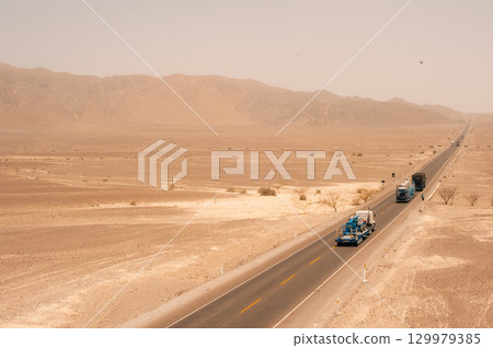 Nasca lines on Pan american highway, Peru - april 2 2025 129979385