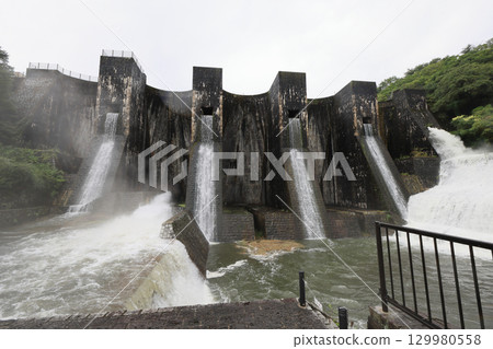 Kagawa Prefecture Kannonji City, Onoharacho Tanono, National Important Cultural Property "Tonoike Dam" loose removal 129980558