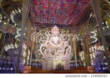 The Divine Grandeur of Durga Puja Pandals at South Kolkata tridhara sammilani 2023 The Divine Grandeur of Durga Puja Pandals at South Kolkata tridhara sammilani 2023 129980563