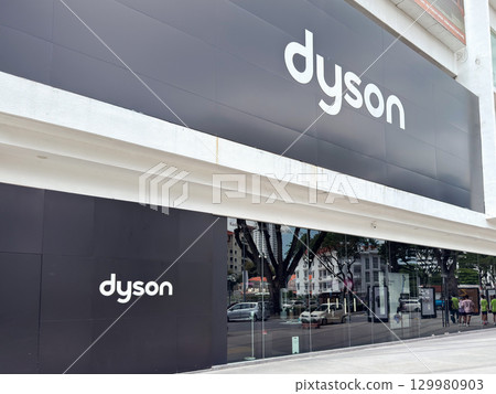 Dyson store front in Penang showcasing modern design and technology on April 25, 2025 Dyson store front in Penang showcasing modern design and technology on April 25, 2025 129980903