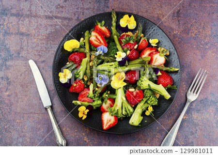 Healthy salad plate. 129981011