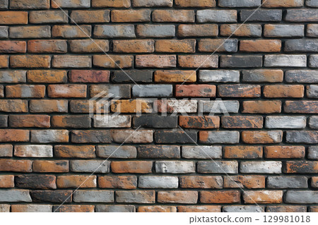 AI generated image texture brick wall background AI generated image texture brick wall background 129981018